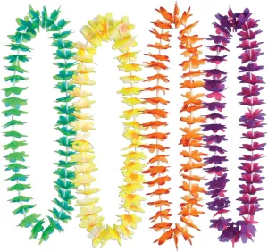 Beistle 50-Pack Silk 'N Petals Waikiki Leis Party Favors, 40-Inch