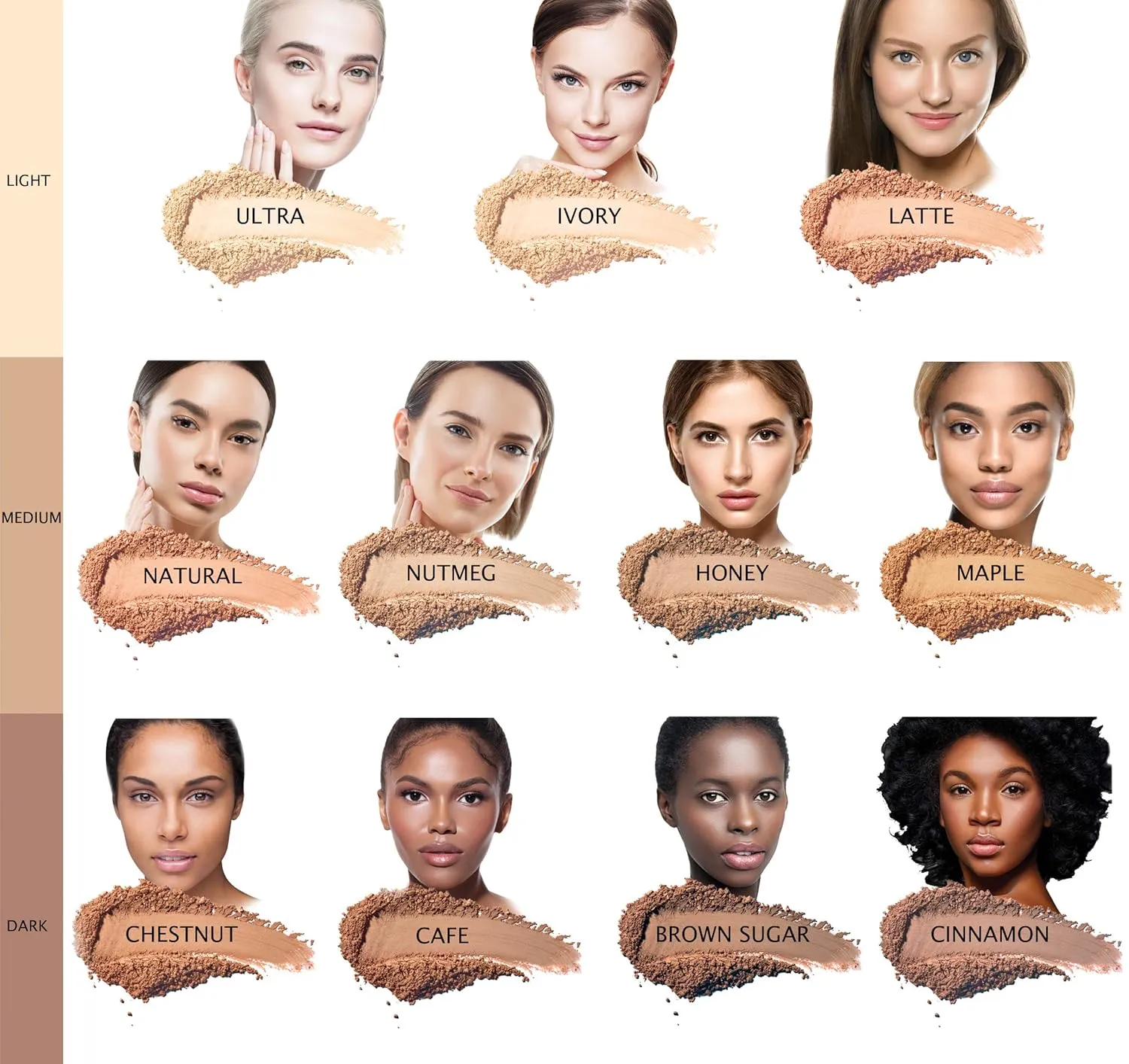 Bellaterra Cosmetics Mineral Powder Foundation | Long-Lasting All-Day Wear | Buildable Sheer to Full Coverage – Matte | Sensitive Skin Approved | Natural SPF 15 (Nutmeg) 9 grams