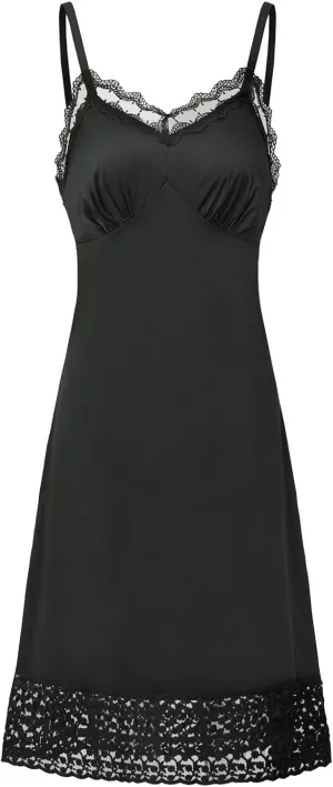 Belle Poque Lace Full Slips for Women Under Dresses Adjustable Spaghetti Strap Cami Dress