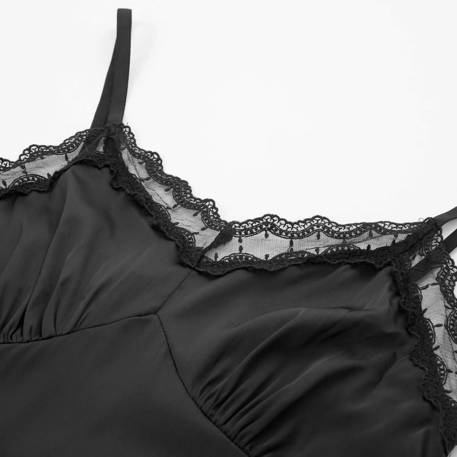 Belle Poque Lace Full Slips for Women Under Dresses Adjustable Spaghetti Strap Cami Dress