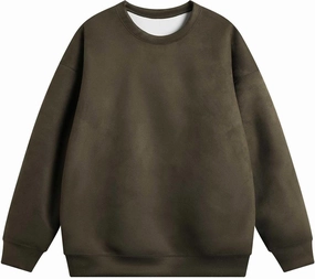 Big and Tall Shirts for Men 2024 Fashion Long Sleeve Solid Crewneck Sweatshirt No Hoodies Casual Loose Pullover
