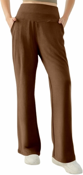 Bootcut Yoga Pants for Women Elastic High Waisted Leggings Tummy Control Pull On Straight Leg Workout Flare Bell Bottoms