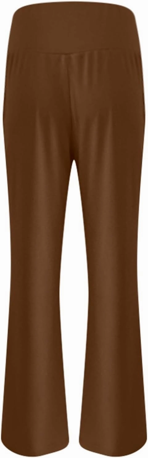 Bootcut Yoga Pants for Women Elastic High Waisted Leggings Tummy Control Pull On Straight Leg Workout Flare Bell Bottoms