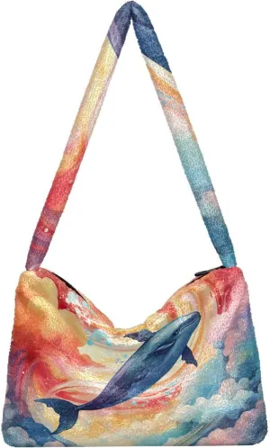 Botanical Pink Rose Magnolia Women Shoulder Bag Tote, Shoulder Handbag Women, Womens Outdoor Bag