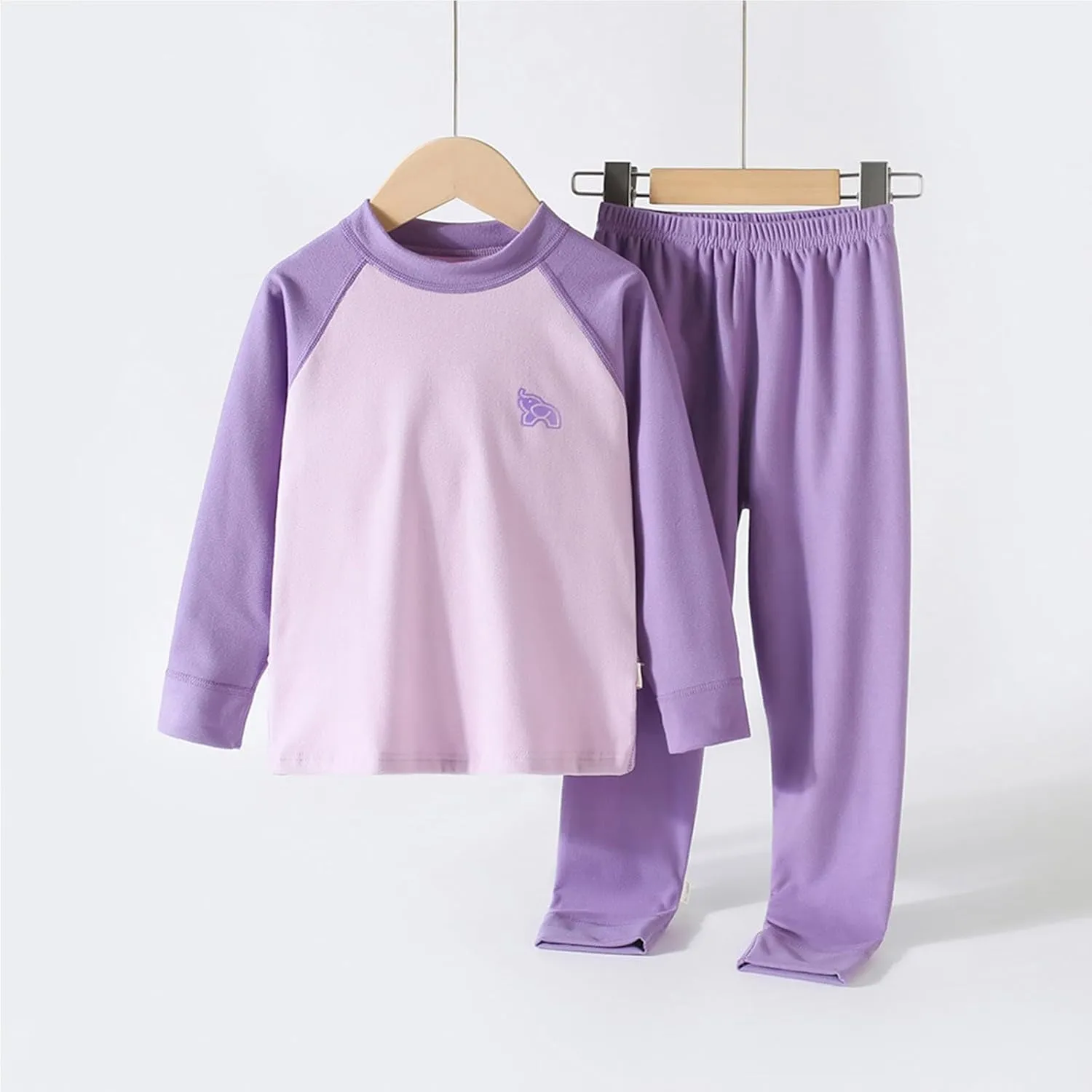 Boys Girls Cotton 𝐏ajamas Long Sleeve Snu𝐠 Fit 𝐏a𝐣ama Sets Color Block Sl𝐞epwear Cute 𝐏js for Kids Loung𝐞wear