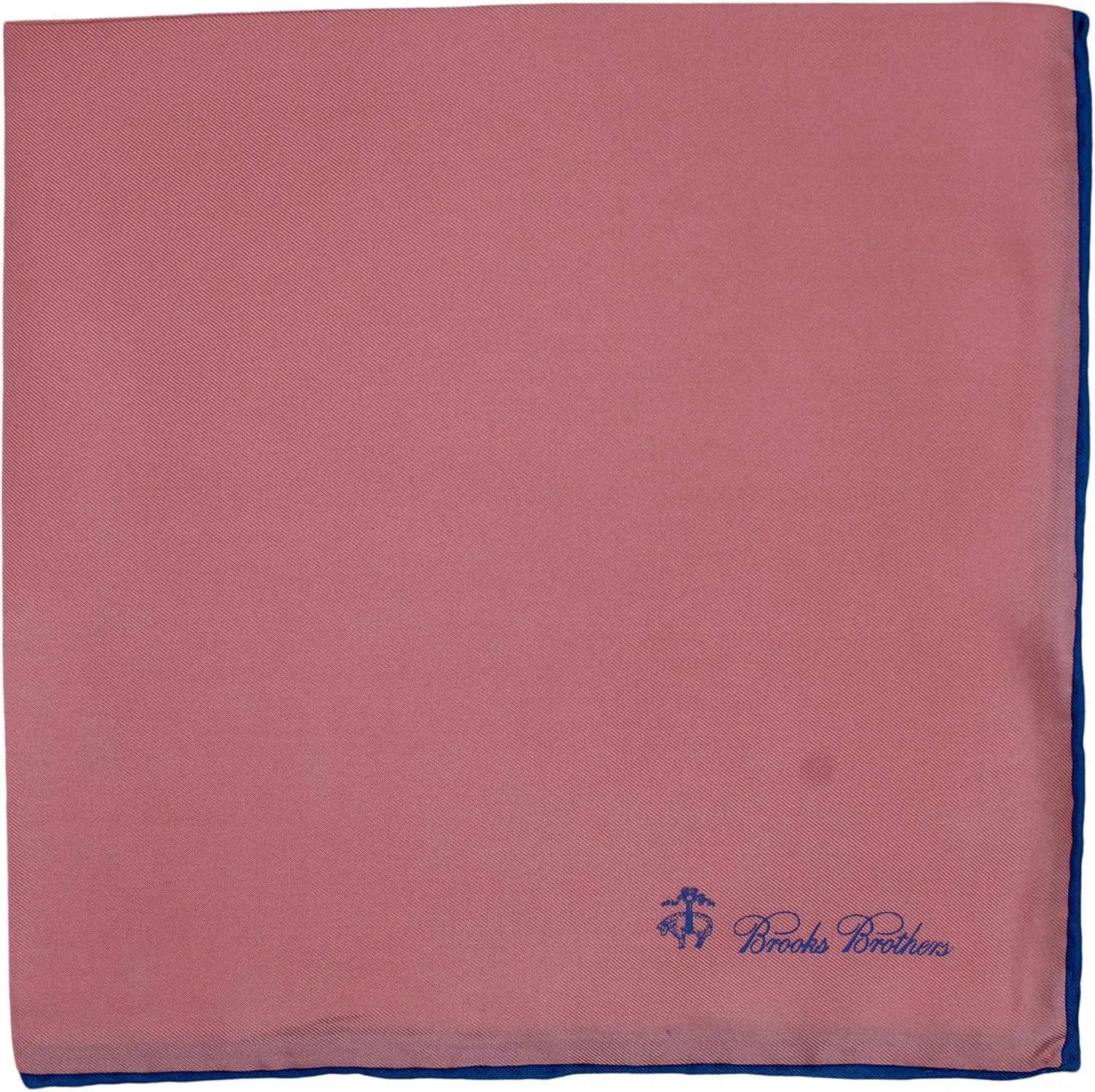 Brooks Brothers Pink Logo Pocket Square