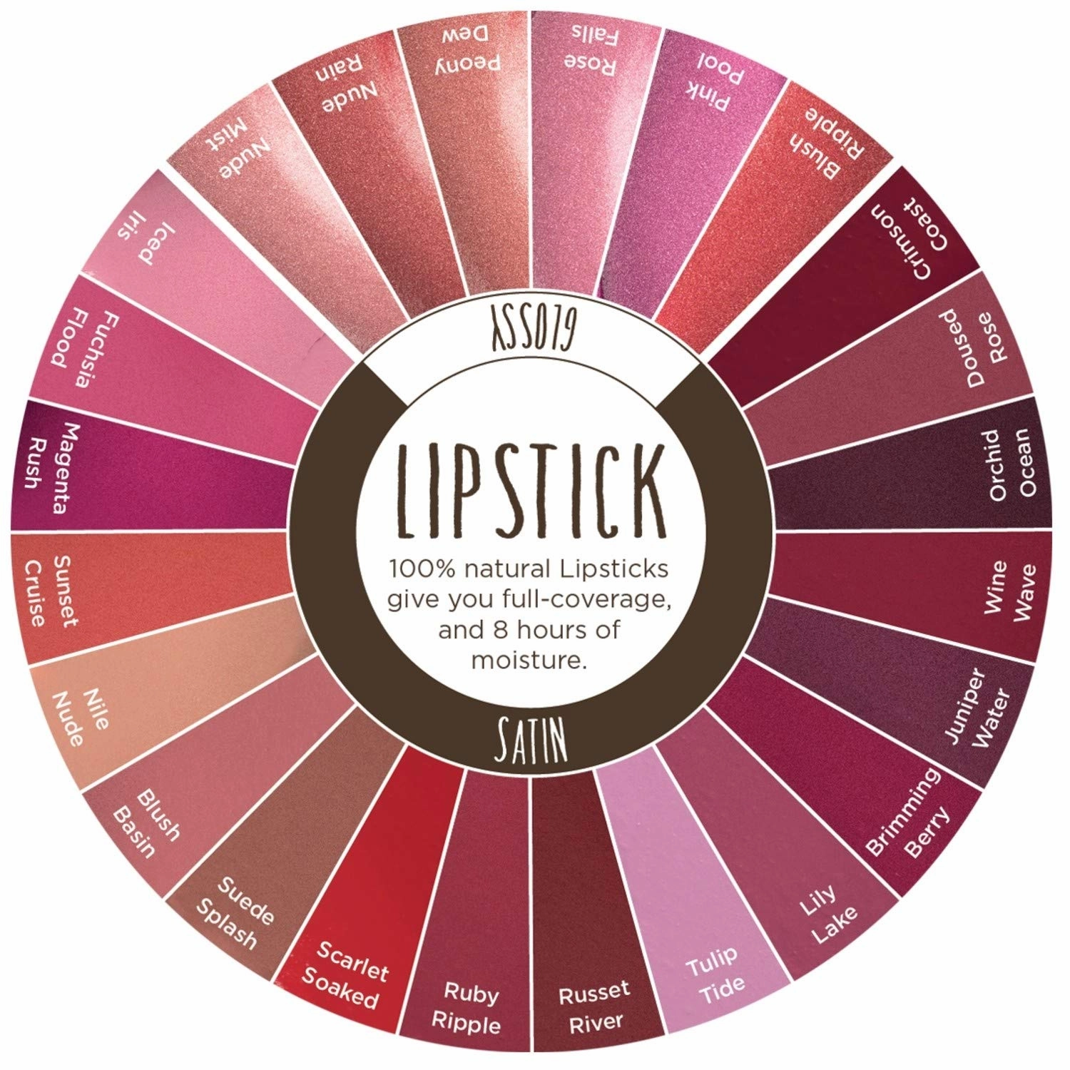 Burts Bees 100% Natural Glossy Lipstick, Nude Rain - 1 Tube