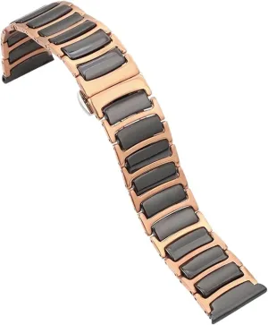 Ceramic Stainless Steel Solid Watch Band 16-22mm Men Women Universal Watch Accessories Suitable