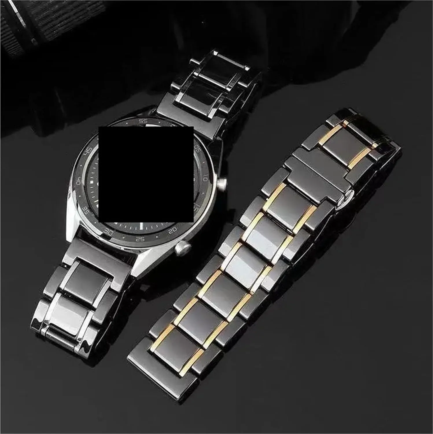 Ceramic Watch Strap 18mm 20mm Unisex Replacement Wristband for Smart Watch Quartz Watch