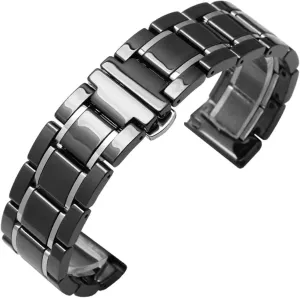 Ceramic Watch Strap 18mm 20mm Unisex Replacement Wristband for Smart Watch Quartz Watch