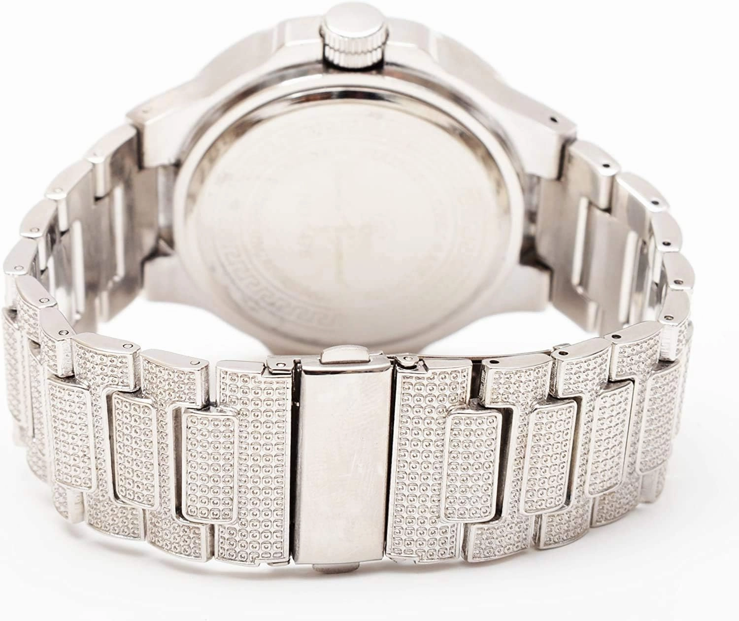 Charles Raymond Bling-ed Out Oblong Metal Mens Color on Blast Watch - 8475Color