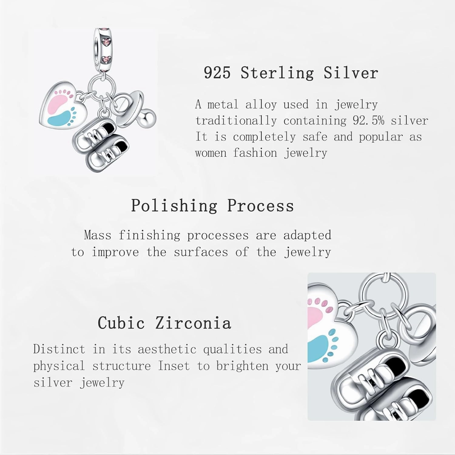 Charms 925 Sterling Silver Love Heart Boys Girls Air balloon Beads Dangle Pendant with 5A Cubic fit for Charm Bracelet for Woman Mother's Day Christmas Birthday Gift