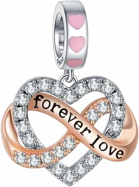 Charms Beads 925 Sterling Silver Love Mom Animal Dangle Pendant with 5A Cubic fits for Charms Bracelets for Woman Mother's Day Christmas Halloween Birthday Gift