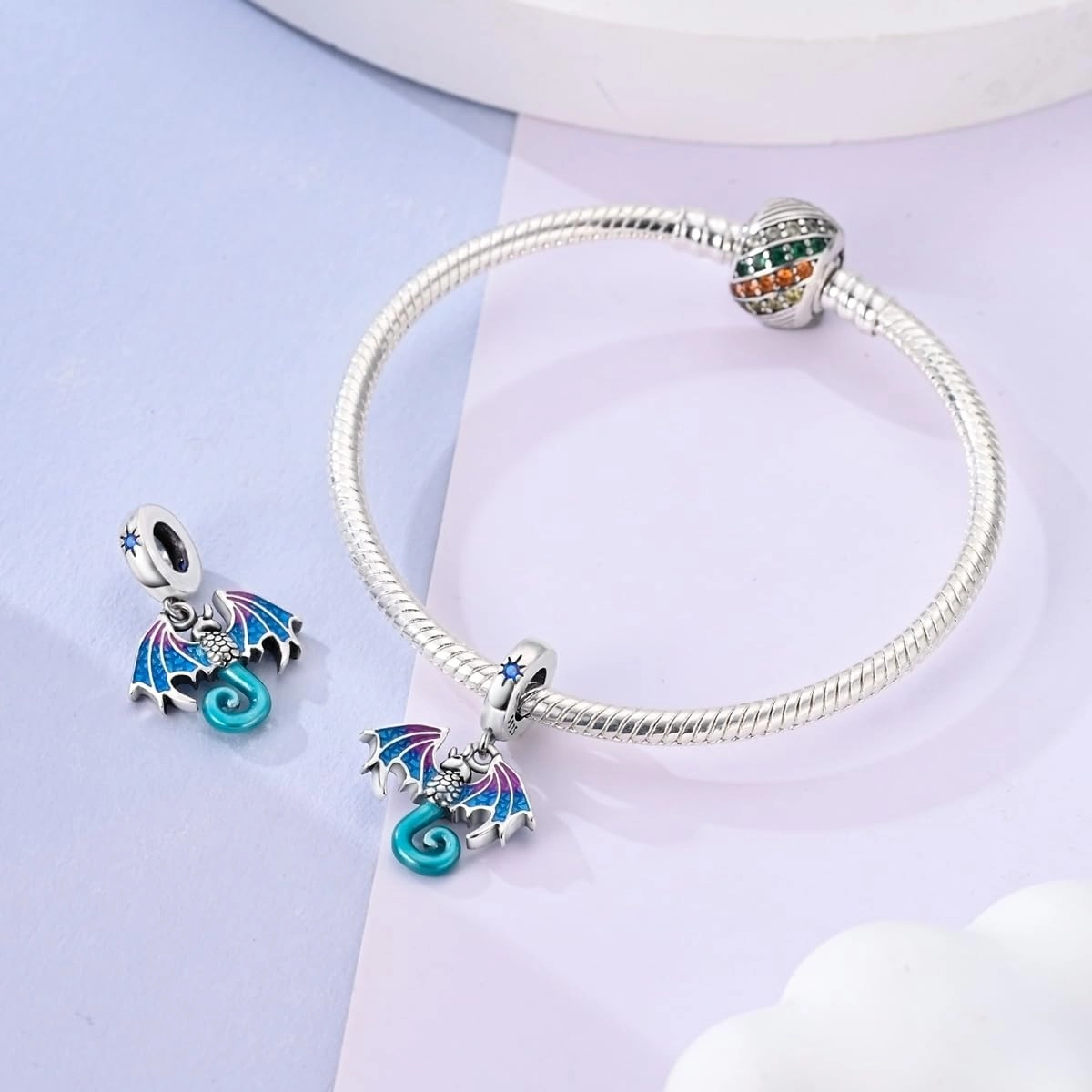 Charms Compatible with Pandora Bracelets, Sterling Silver Dangle Charms for Bracelets Necklaces Heart Butterfly Animal Travel Sunflower Moon Tree Kawaii Kitty Cute Cat Pendants Bead DIY Charm
