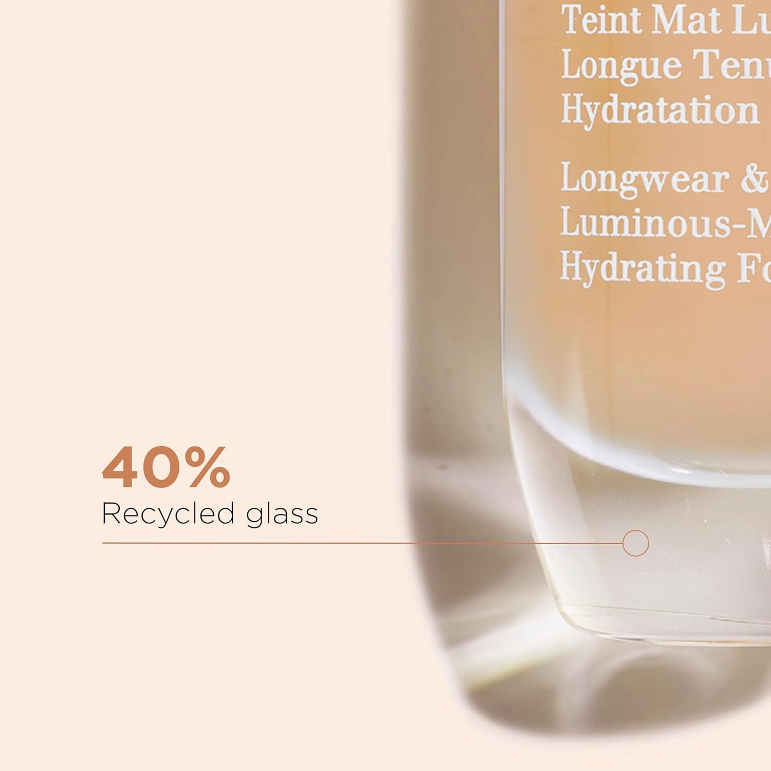 Clarins NEW Skin Illusion Longwear Full Coverage Foundation | Luminous Matte Finish | 24H* Hold and 24H** Hydration | Natural Looking Complexion | Transfer Proof, Sweat Proof and Smudge Proof