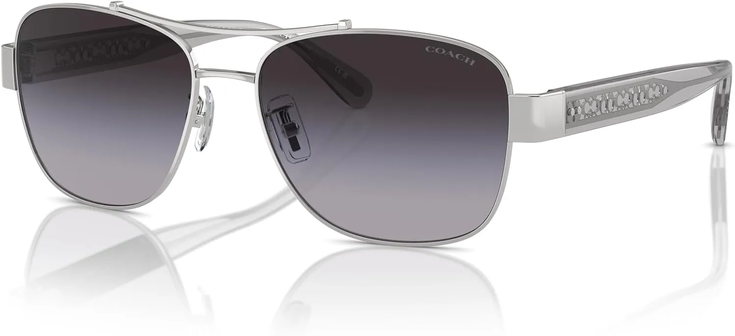 COACH Women's Hc7161 Aviator Sunglasses