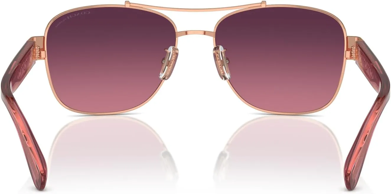 COACH Women's Hc7161 Aviator Sunglasses