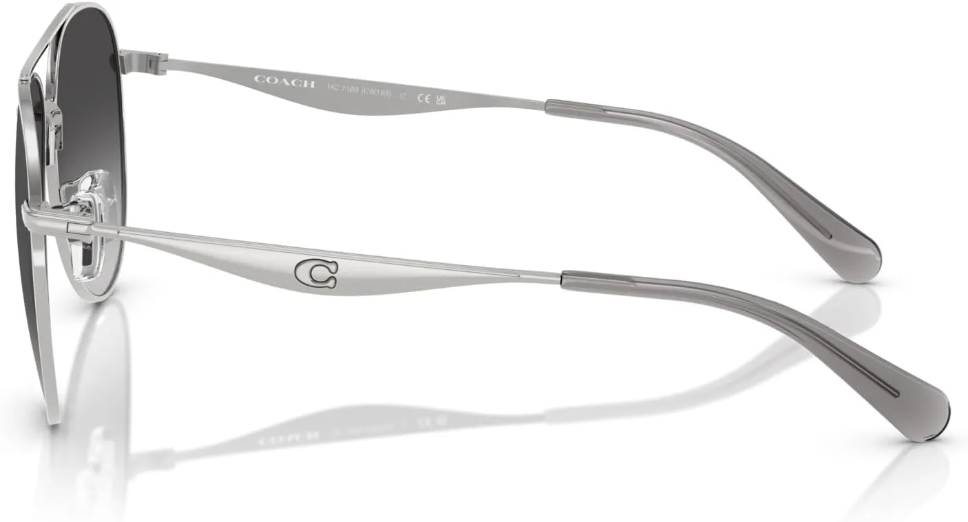 COACH Women's Hc7169 Aviator Sunglasses