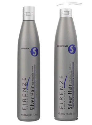 Color Protection Bundle - Silver Hair Shampoo and Conditioner Pack with Free Red Gift Bag, Pack of 3