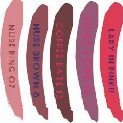 Cosmic collection combo 5x5ml (nude ping, nude brown, coffee date, lilac, nude pink)