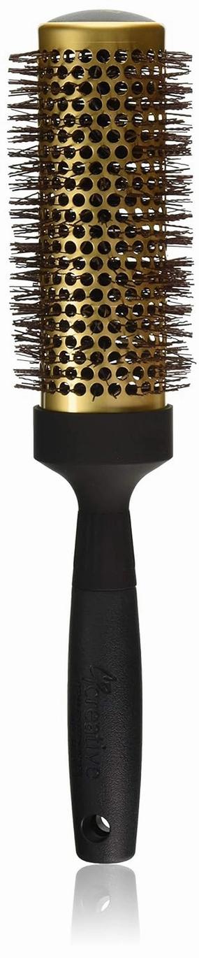 Creative Hair Brushes Gold Nano Ceramic 6 Inch Long Barrel Ion Wavy Bristles