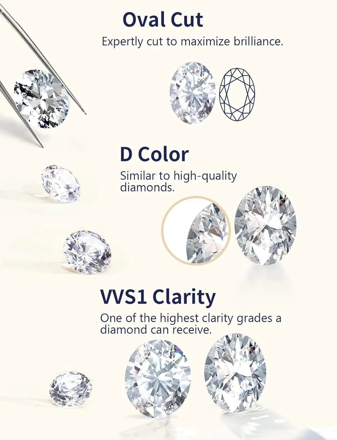 CYW Moissanite/Ruby/Sapphire/Emerald Dainty Pendant Necklace for Women, Novelty Design, Really Authentic Solid 925 Sterling Silver, 16"/18"/20" Adjustable, Birthday Anniversary Valentines Gift
