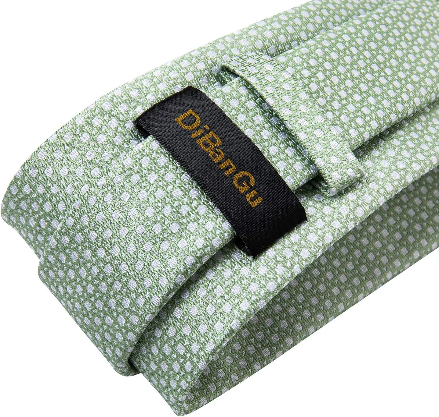 DiBanGu Mens Tie Set Silk Solid Paisley Necktie and Pocket Square Cufflinks Classic Formal Ties for Men Wedding Party