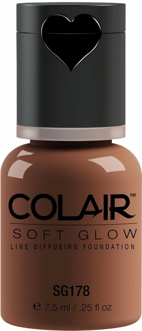 Dinair Airbrush Makeup Foundation | Hot Chocolate Sg178 | Soft Glow: Matte Finish | Size 1/4 oz.