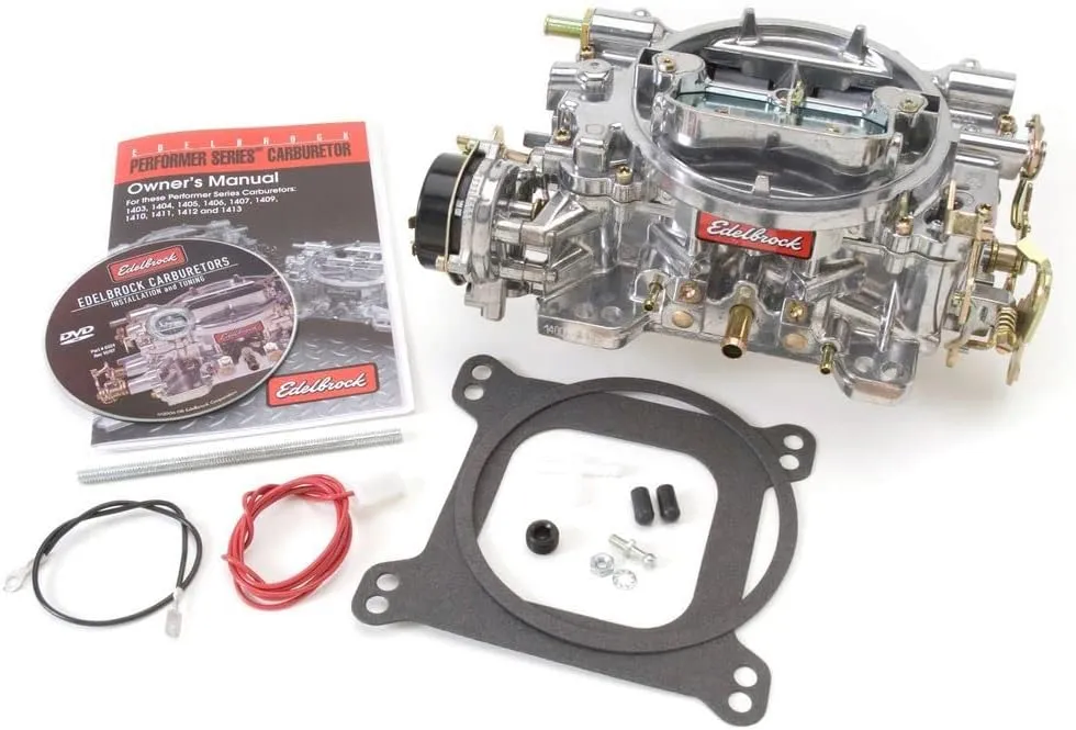 Edelbrock 1400 Performer 600 CFM Square Bore 4-Barrel Air Valve Secondary Electric Choke New Carburetor