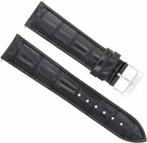 Ewatchparts 20mm Italian Leather Watch Band Strap Compatible With Oris 65 Watch Black