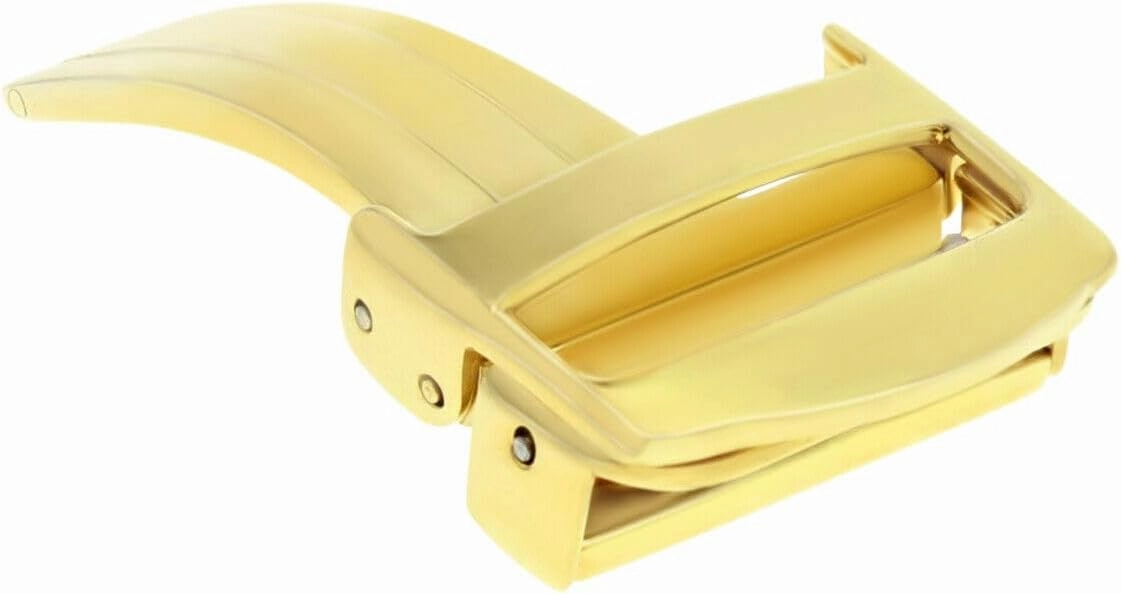 Ewatchparts 16-18mm Deployment Band Buckle Clasp Compatible with Cartier Pasha Leather Watch Band Strap