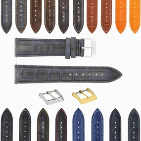 Ewatchparts 17-18-19-20-21-22-23-24mm Genuine Leather Watch Band Strap Compatible With Tissot Watch