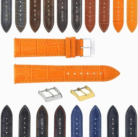 Ewatchparts 17-18-19-20-21-22-23-24mm Genuine Leather Watch Band Strap Compatible With Tissot Watch