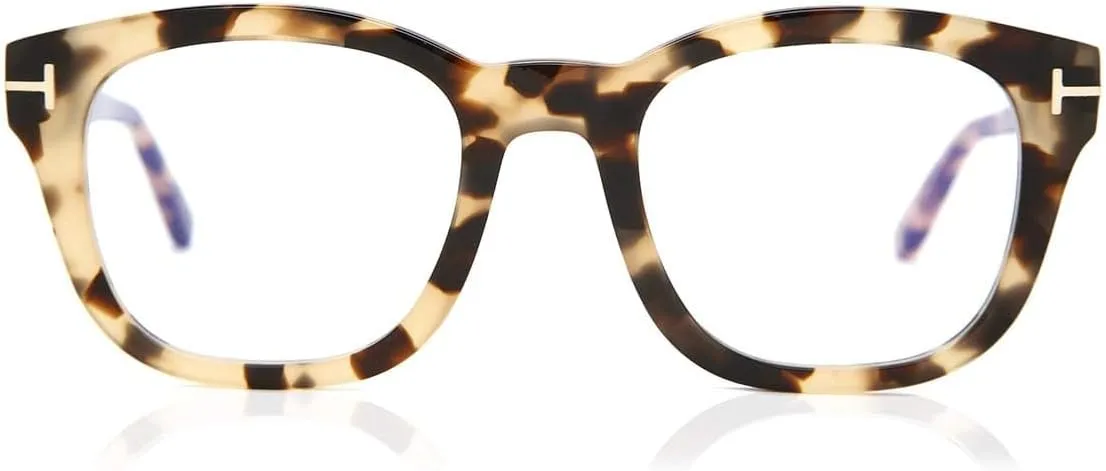Eyeglasses Tom Ford FT 5542 -B 056 Shiny Vintage Havana, Rose Gold"t" Logo/B