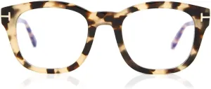 Eyeglasses Tom Ford FT 5542 -B 056 Shiny Vintage Havana, Rose Gold"t" Logo/B