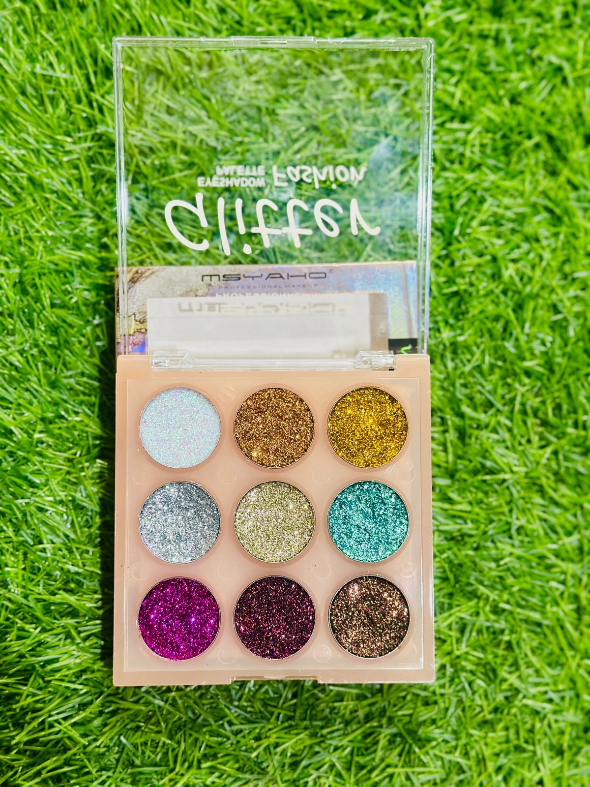 Eyeshadow Metallic in Palette Shadow, Rainbow Shimmer for Highlighter Eye Complete product line 9 Pallets 1 Only available now Kit Glitter Makeup Butter Sparkle Eye Eyeshadow