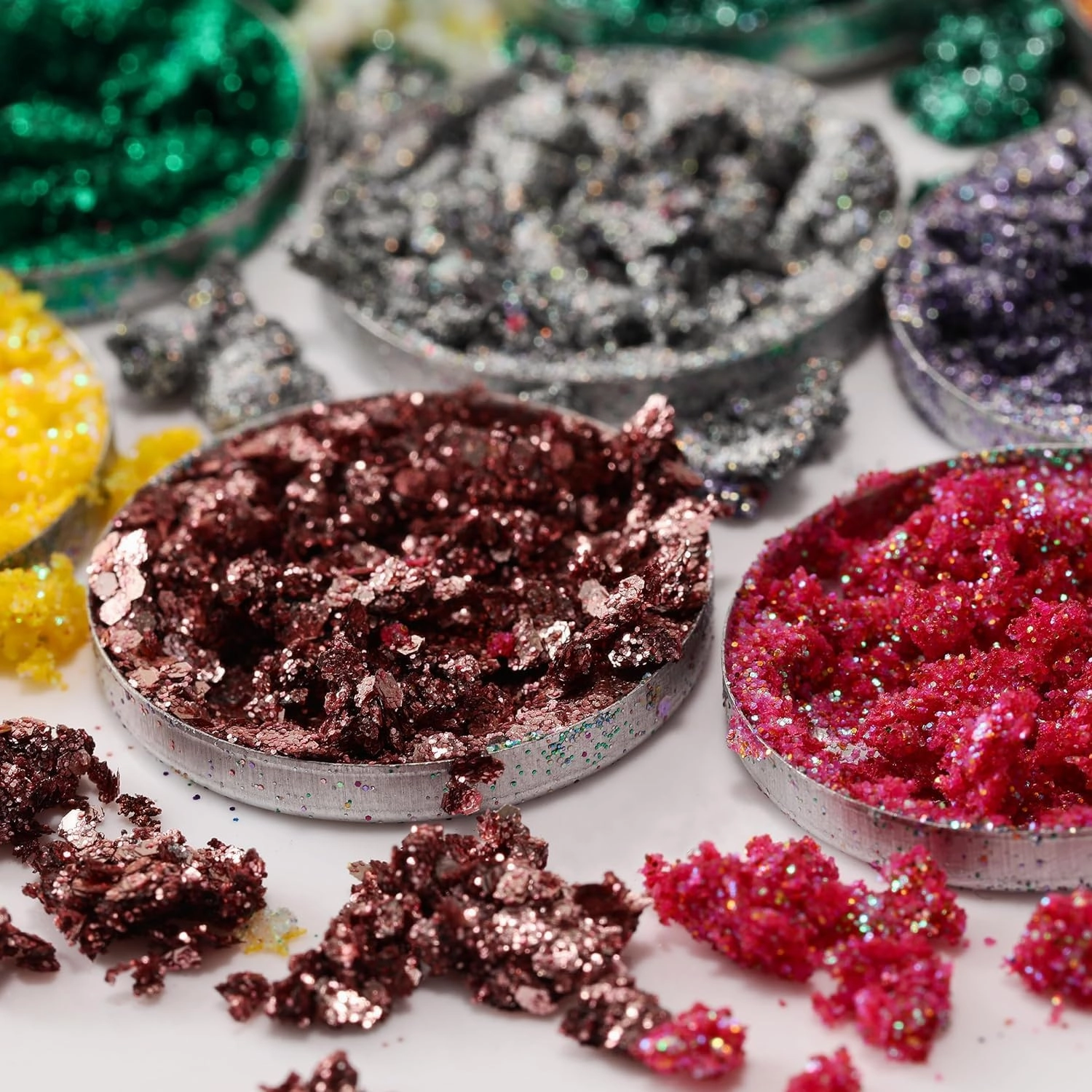 Eyeshadow Metallic in Palette Shadow, Rainbow Shimmer for Highlighter Eye Complete product line 9 Pallets 1 Only available now Kit Glitter Makeup Butter Sparkle Eye Eyeshadow