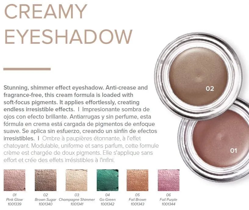 FARMASi Long Lasting Creamy Eyeshadow, Eye Makeup With Crease- Resistant Ingredients, Ultra Pigmented in Matte, Shimmer and Waterproof Finishes, 0.1 fl. oz / 3 ml (Champagne)