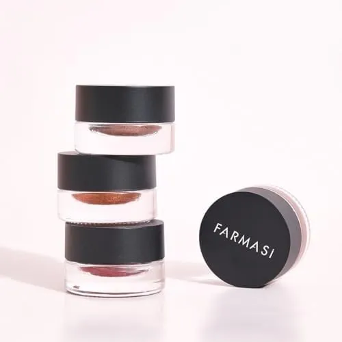 FARMASi Long Lasting Creamy Eyeshadow, Eye Makeup With Crease- Resistant Ingredients, Ultra Pigmented in Matte, Shimmer and Waterproof Finishes, 0.1 fl. oz / 3 ml (Champagne)