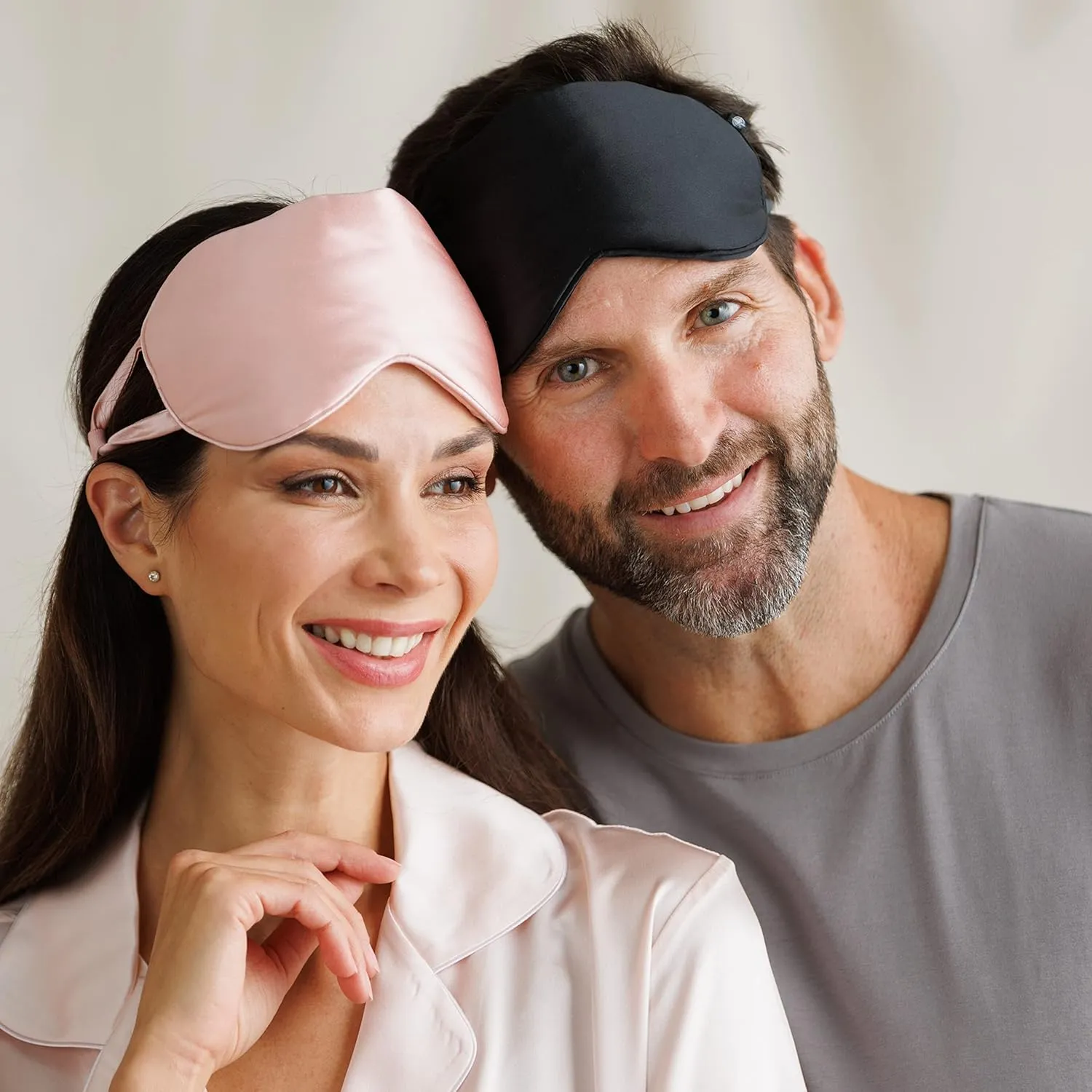 Fishers Finery 25 Momme 100% Mulberry Silk Eye Mask Adjustable Strap (Pink)