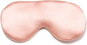 Fishers Finery 25 Momme 100% Mulberry Silk Eye Mask Adjustable Strap (Pink)