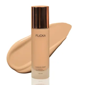 Flawless Femme Liquid Foundation for Face Makeup 30ml | Medium to High Coverage, Buildable | Natural, Waterproof & Moisturizing | All Skin Types | 02 Creamy