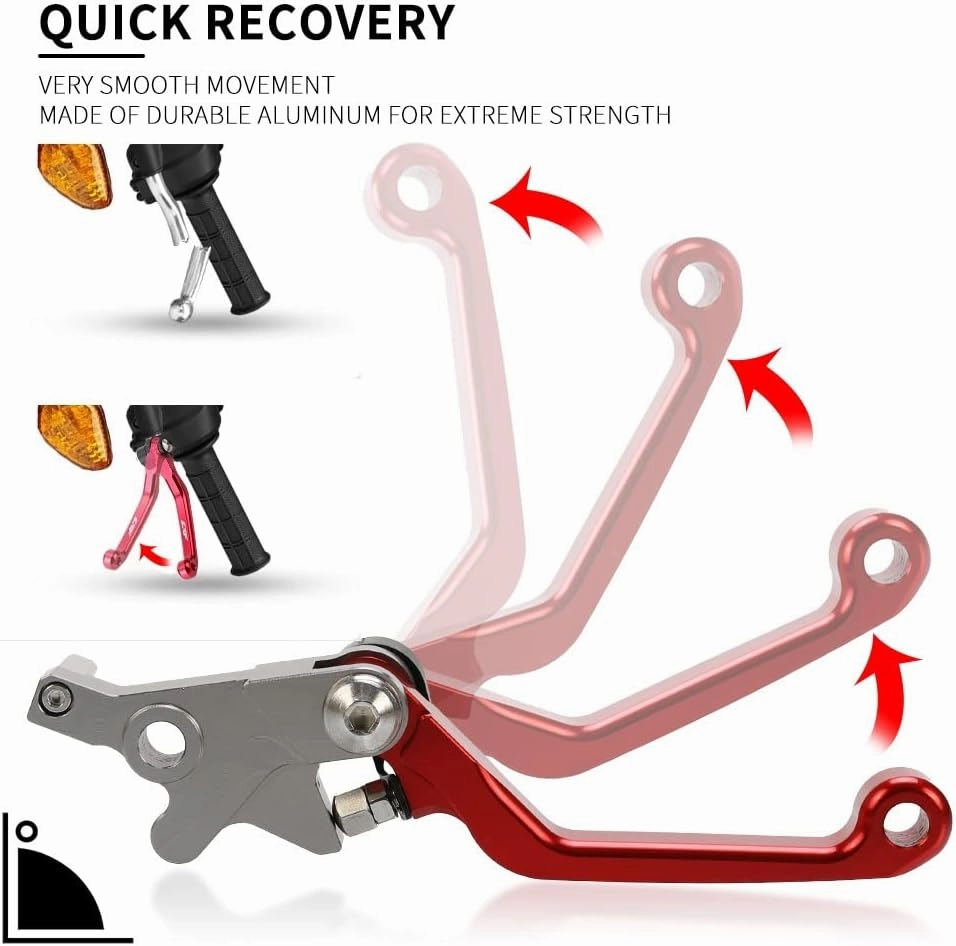 for BETA RR 400 4t 400RR 2012-2017 2018 2019 2020 2021 Motocross Dirt Bike CNC Aluminum Brake Clutch Levers Foldable Lever Motorcycle Pivot Lever Motorcycle Hand Levers(Green)