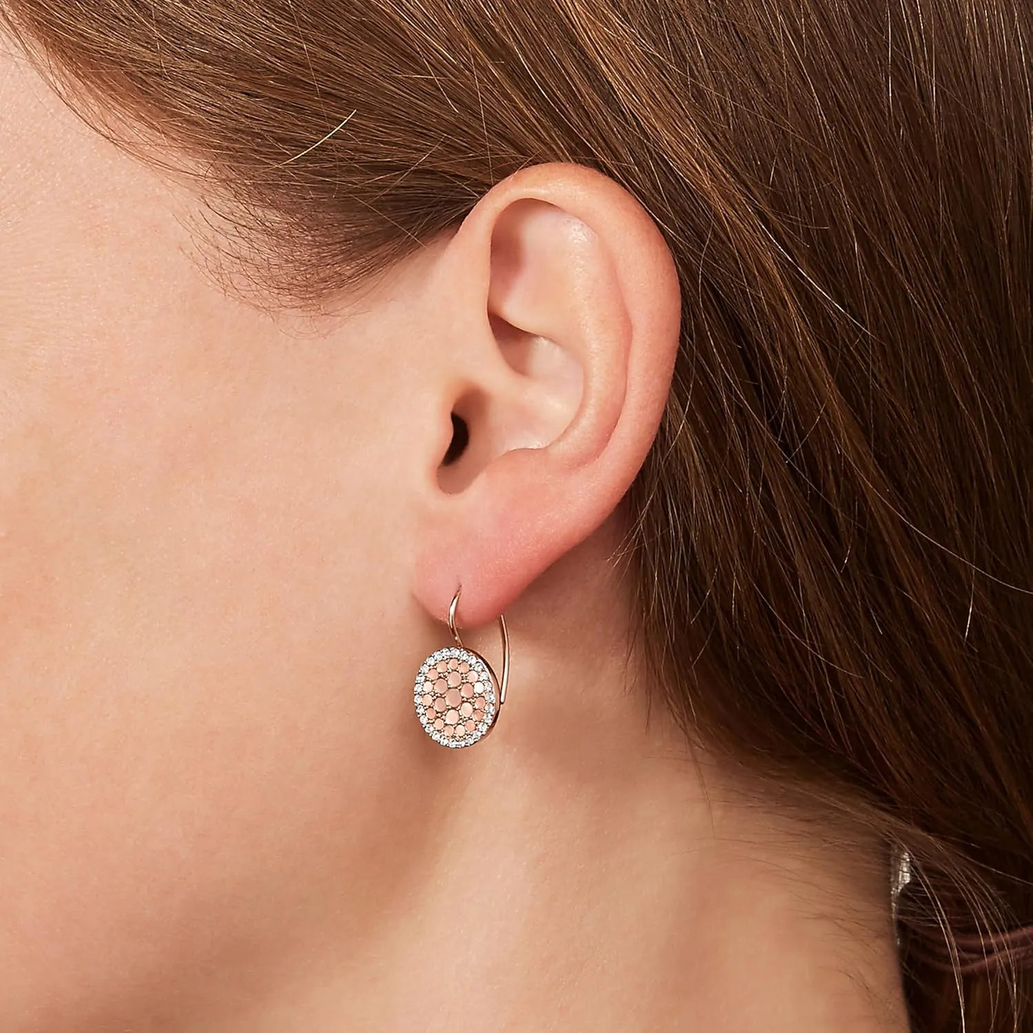 Fossil Women's Stainless Steel Dangle/Drop or Hoop Earrings for Women