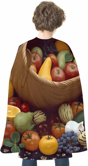 Fruits Basket Halloween Cloak Unisex Halloween Cape Vampire Witch Cape for Halloween Cosplay Costume Robe