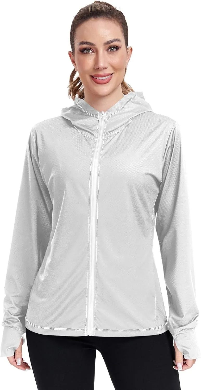 GAIGEO Yellow Pink Gradient Women Jacket Lightweight UPF 50  Summer Jackets for Women with Zip Pockets, XXL