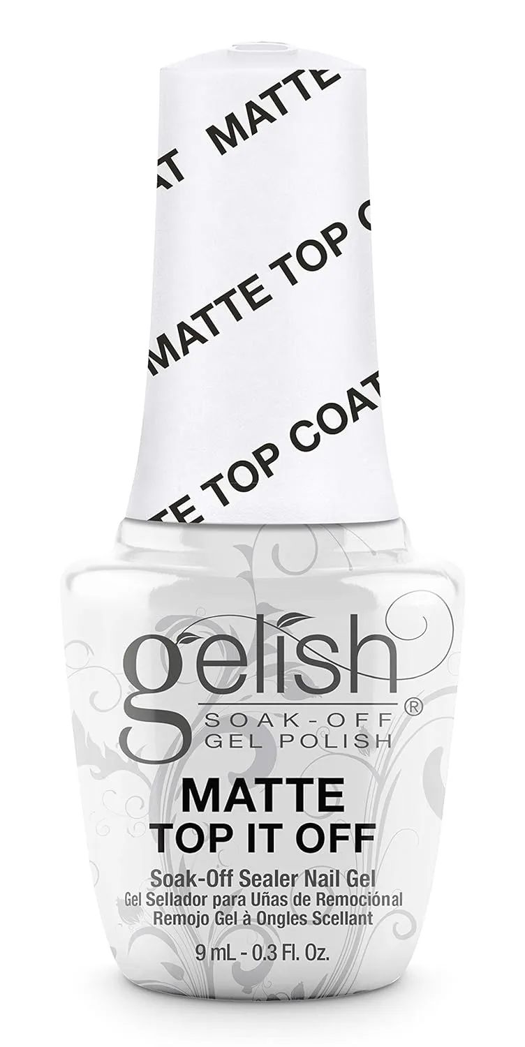 Gelish MINI 9mL Essentials Value Pack – LED/UV Cure, Long-Lasting, Chip-Resistant, Professional Gel Nail Kit for Manicures (Foundation & Matte Top It Off Duo)