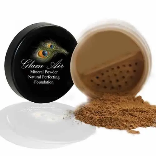 Glam Air Airbrush Makeup Matte Foundation Water-based Makeup (0.25 Oz.) - Ideal for Normal to Oily Skin - Mineral Powder-Medium