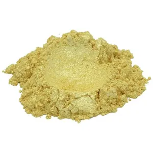 Gleaming Gold/Yellow Luxury Mica Colorant Pigment Powder Cosmetic Grade Glitter Eyeshadow Effects for Soap Candle Nail Polish 4 oz