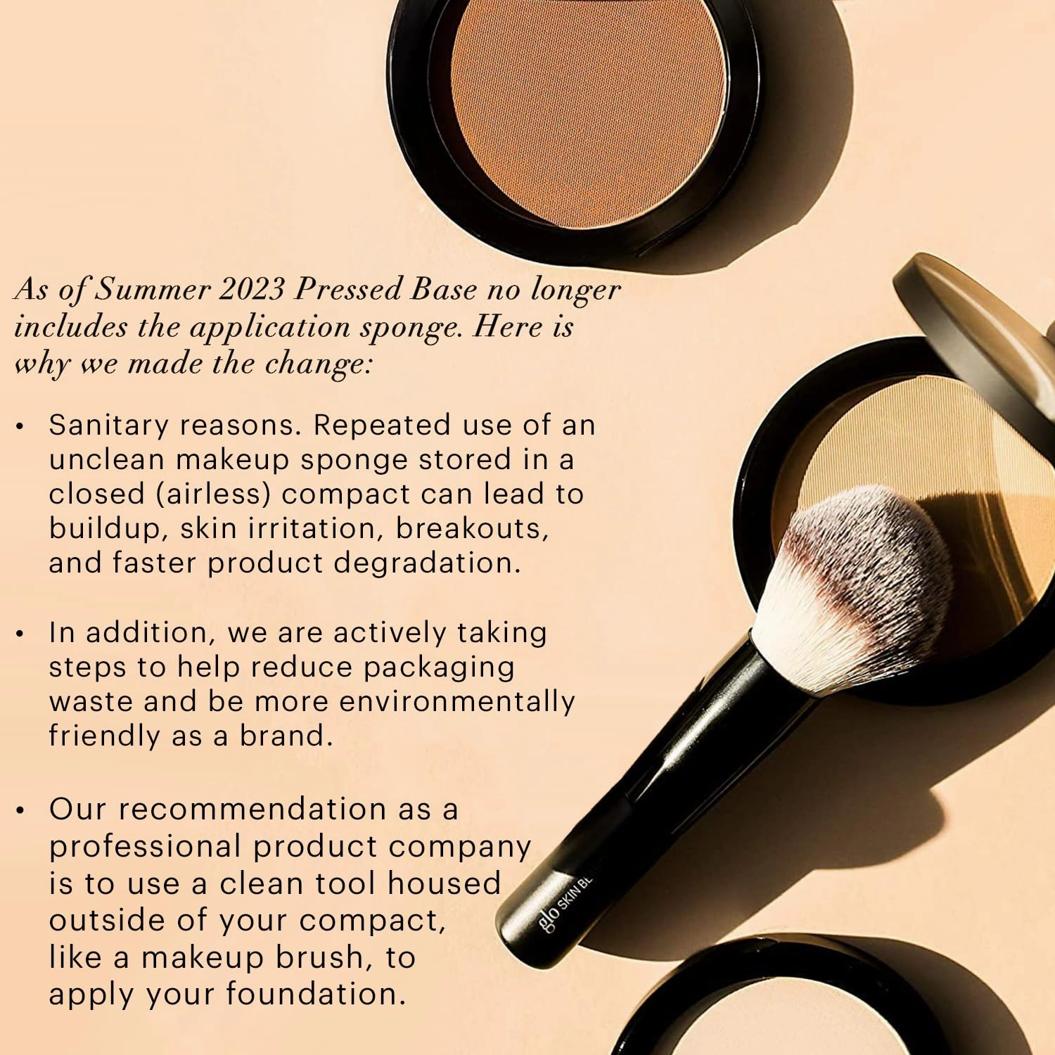 Glo Skin Beauty Pressed Base Powder Foundation Makeup (Honey Medium) - Flawless Coverage for a Radiant Natural, Second-Skin Finish